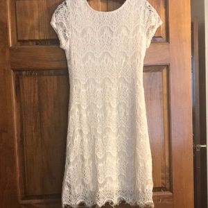 White lace dress